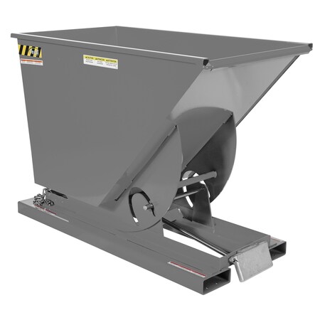 Vestil Medium Duty Self-Dump Hopper .75 Cubic Yard 4000 lb Machine Gray D-75-MD-GY-MG